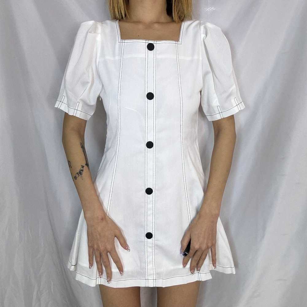 J.ing white button down Aline dress - image 5