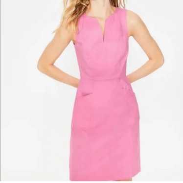 Boden Helena Chino pink shift dress with pockets … - image 1