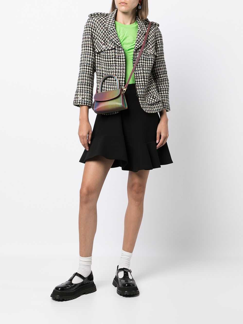 CHANEL Pre-Owned 2006 houndstooth-pattern zip-up … - image 2