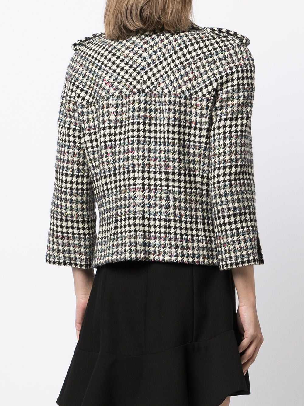 CHANEL Pre-Owned 2006 houndstooth-pattern zip-up … - image 4
