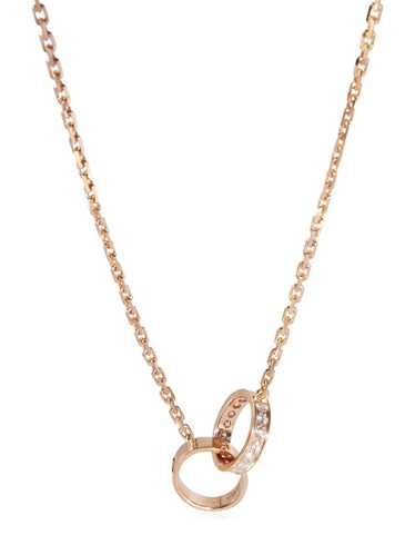 Cartier 18kt rose gold Love diamond necklace - Pin