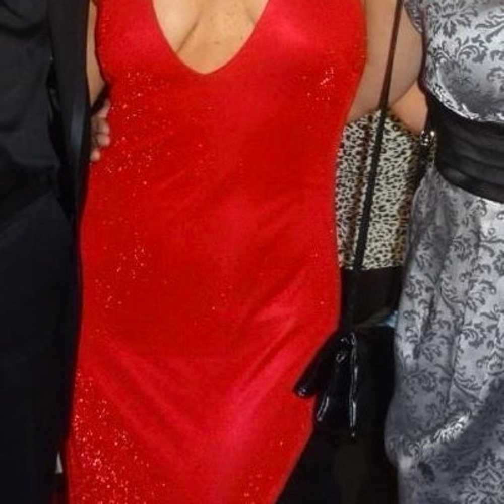 Stunning red sequin dress - image 1