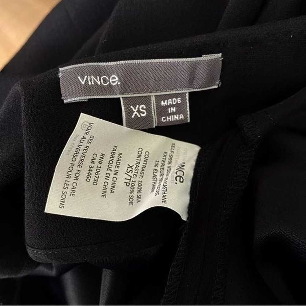 Vince black pleat front pocket shift mini dress XS - image 12
