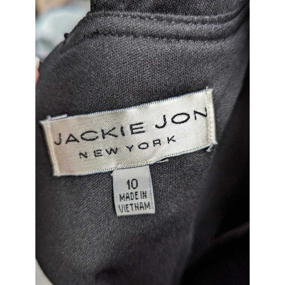 Jackie Jon Size 10 Black One Shoulder Dress Spark… - image 12