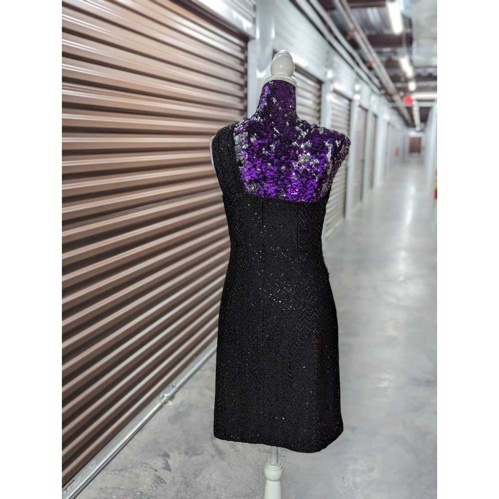 Jackie Jon Size 10 Black One Shoulder Dress Spark… - image 8