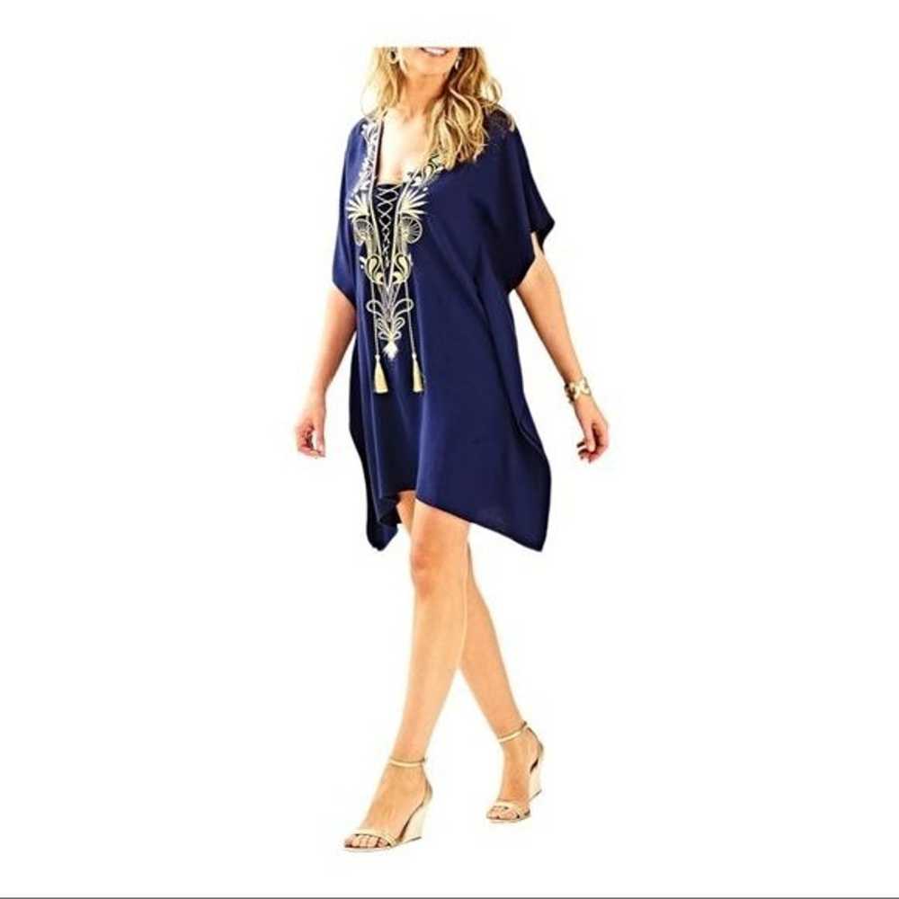 LILLY PULITZER Chai Caftan Dress Cover Up True Na… - image 3