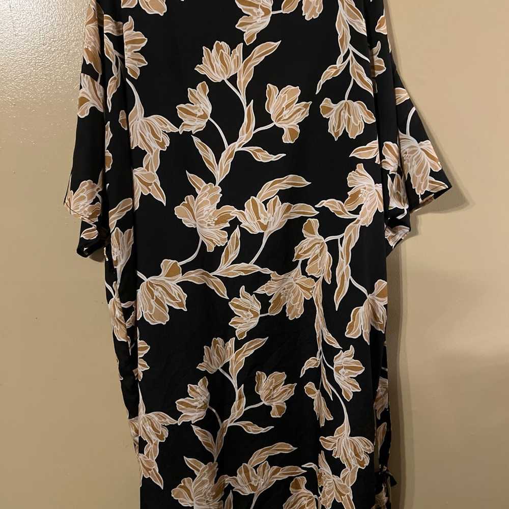 Maison Du Soir Selena Kimono S/M Black Gold Flora… - image 10