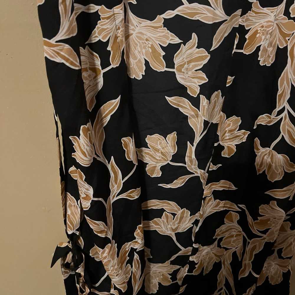 Maison Du Soir Selena Kimono S/M Black Gold Flora… - image 6