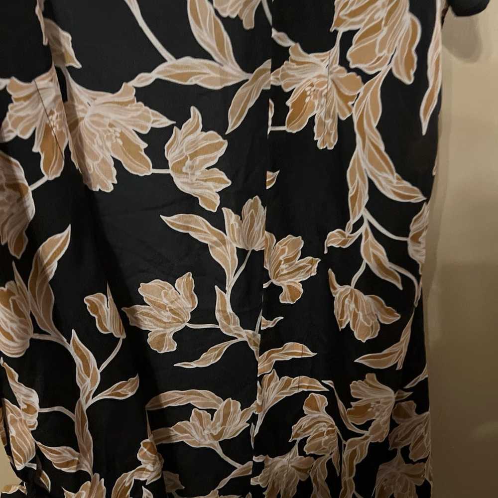 Maison Du Soir Selena Kimono S/M Black Gold Flora… - image 7
