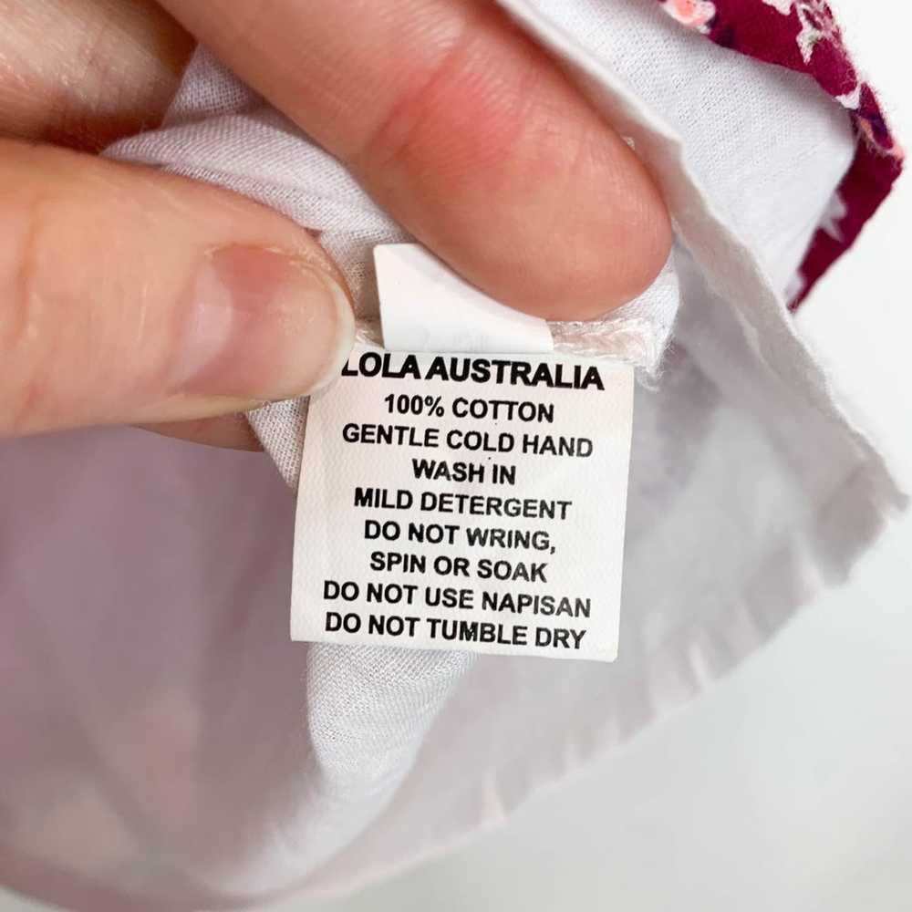 NWOT LOLA AUSTRALIA paisley print shift dress poc… - image 7