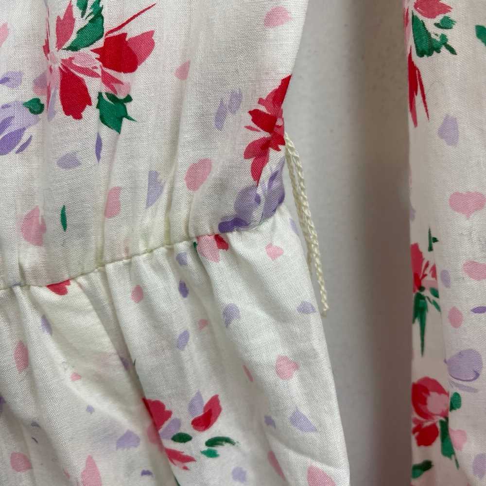 Vintage 70s Lanvin 12 Medium Floral Shirt Dress L… - image 7
