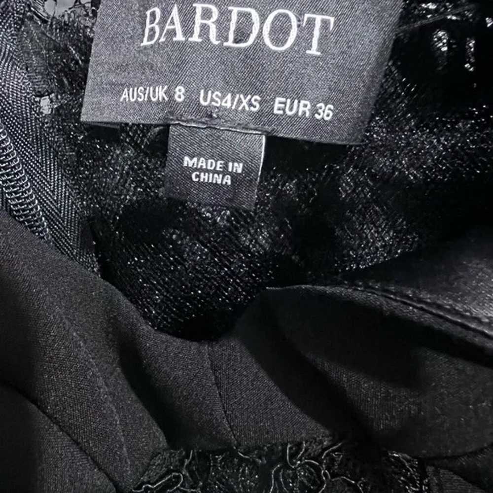 Bardot Size 4 / XS Corset Lace Panel Sheath Midi … - image 6