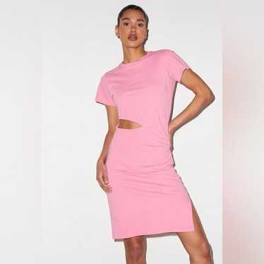 LNA • Pink Alek Cutout Short Sleeve Dress - image 1