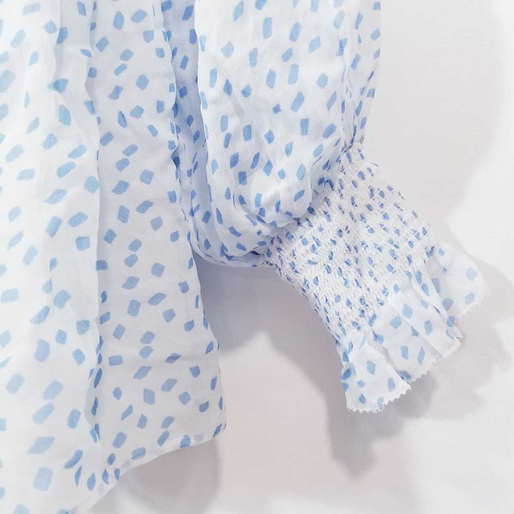 Karina Grimaldi Printed Silk Smocked Tassels Mini… - image 5