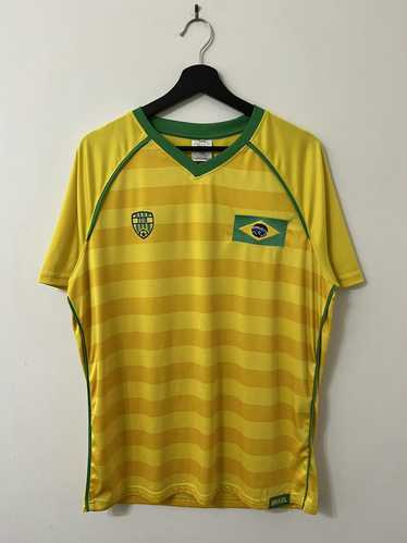 BRAZIL 2002 PRE MATCH HOME FOOTBALL SHIRT SOCCER SOCCER JERSEY NIKE sz L  MEN 