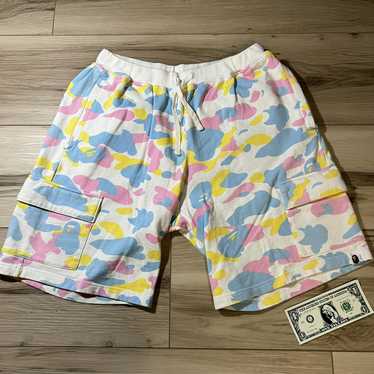 Bape × Nigo Cotton Candy Cargo Sweat Shorts