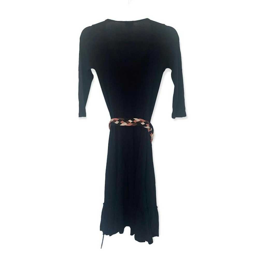 Moss Ella Moss SZ S black long sleeve belted dress - image 3