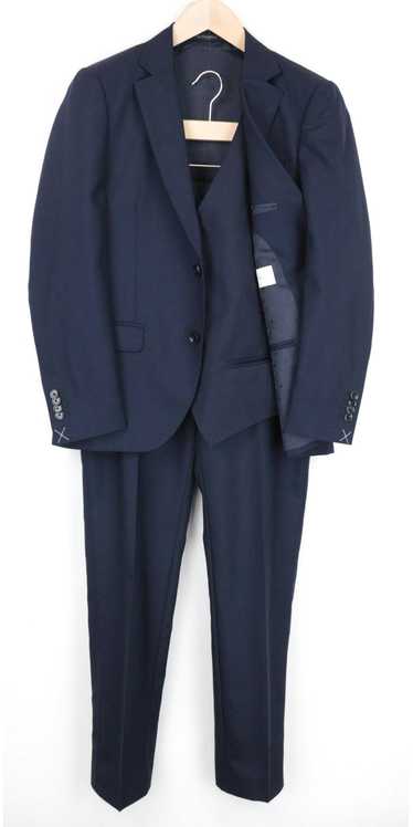 Suitsupply LA SPALLA UK38R Blue Wool 3 Piece Suit 