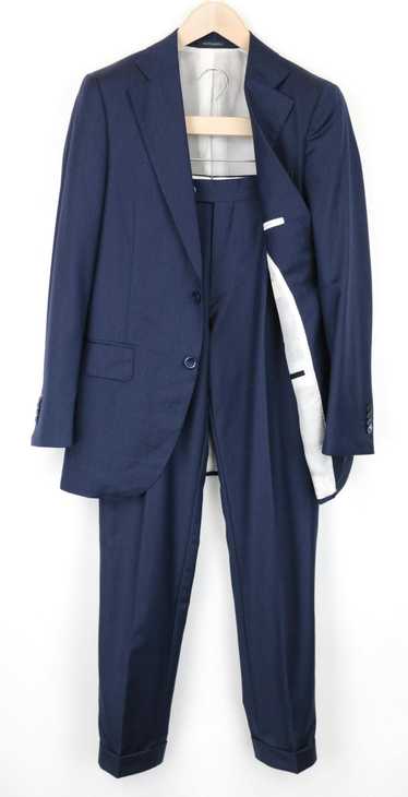Suitsupply LA SPALLA UK36R Navy Slim S130s Wool Fo