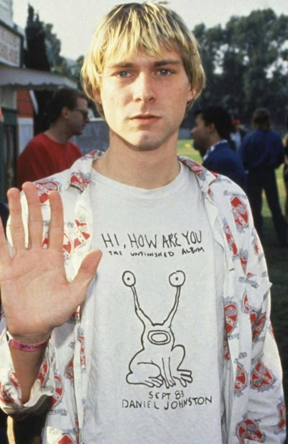 Kurt Cobain × Nirvana × Vintage Daniel Johnston "… - image 2