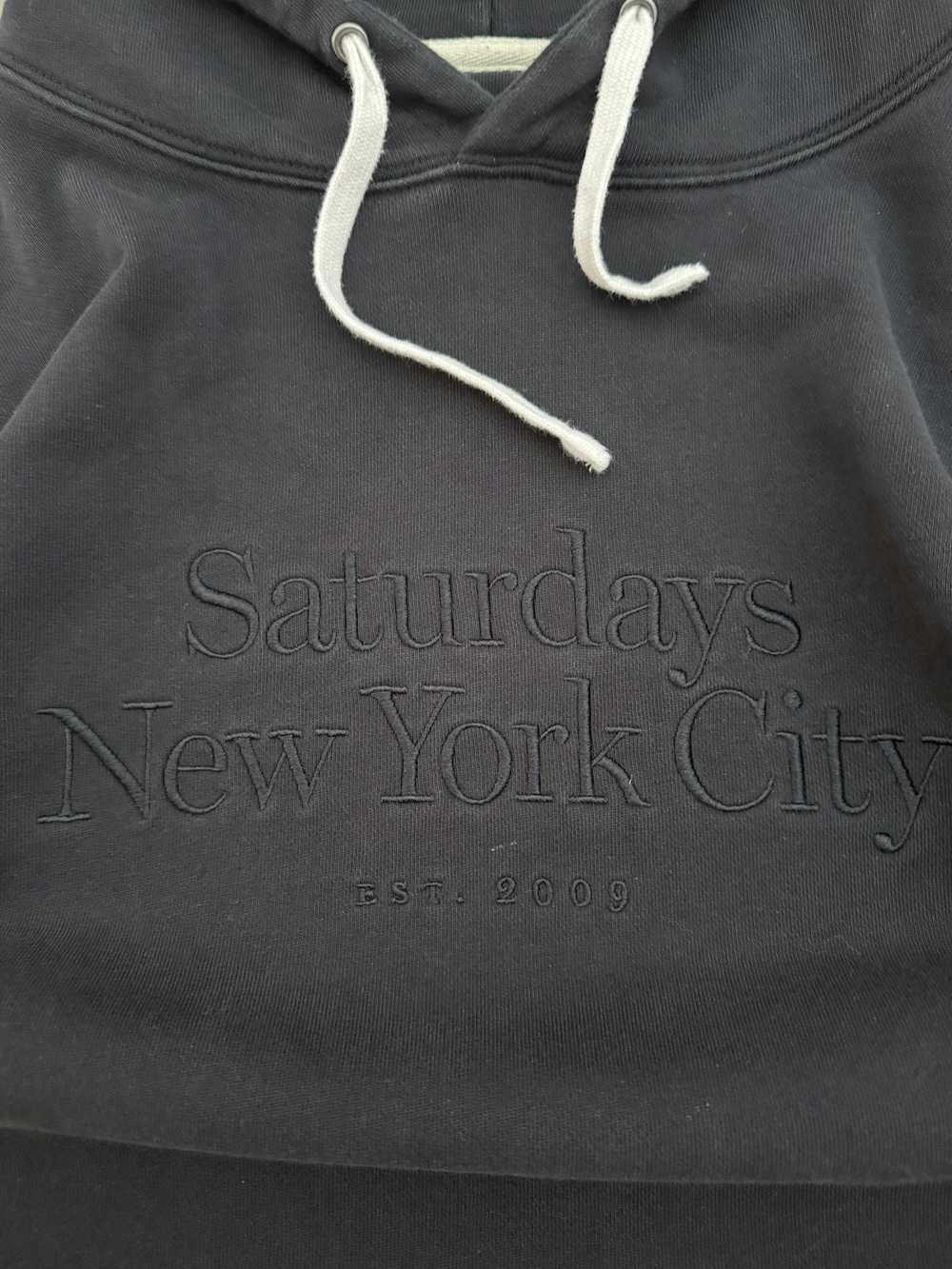 Saturdays New York City EMBROIDERED SPELLOUT BLAC… - image 5