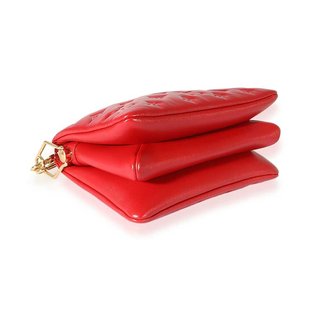 Louis Vuitton Louis Vuitton Red Lambskin Coussin … - image 4