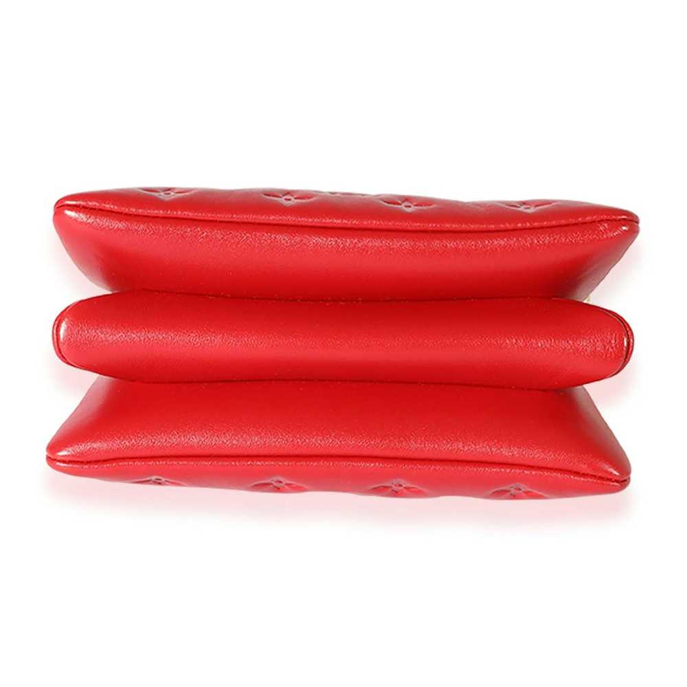 Louis Vuitton Louis Vuitton Red Lambskin Coussin … - image 7