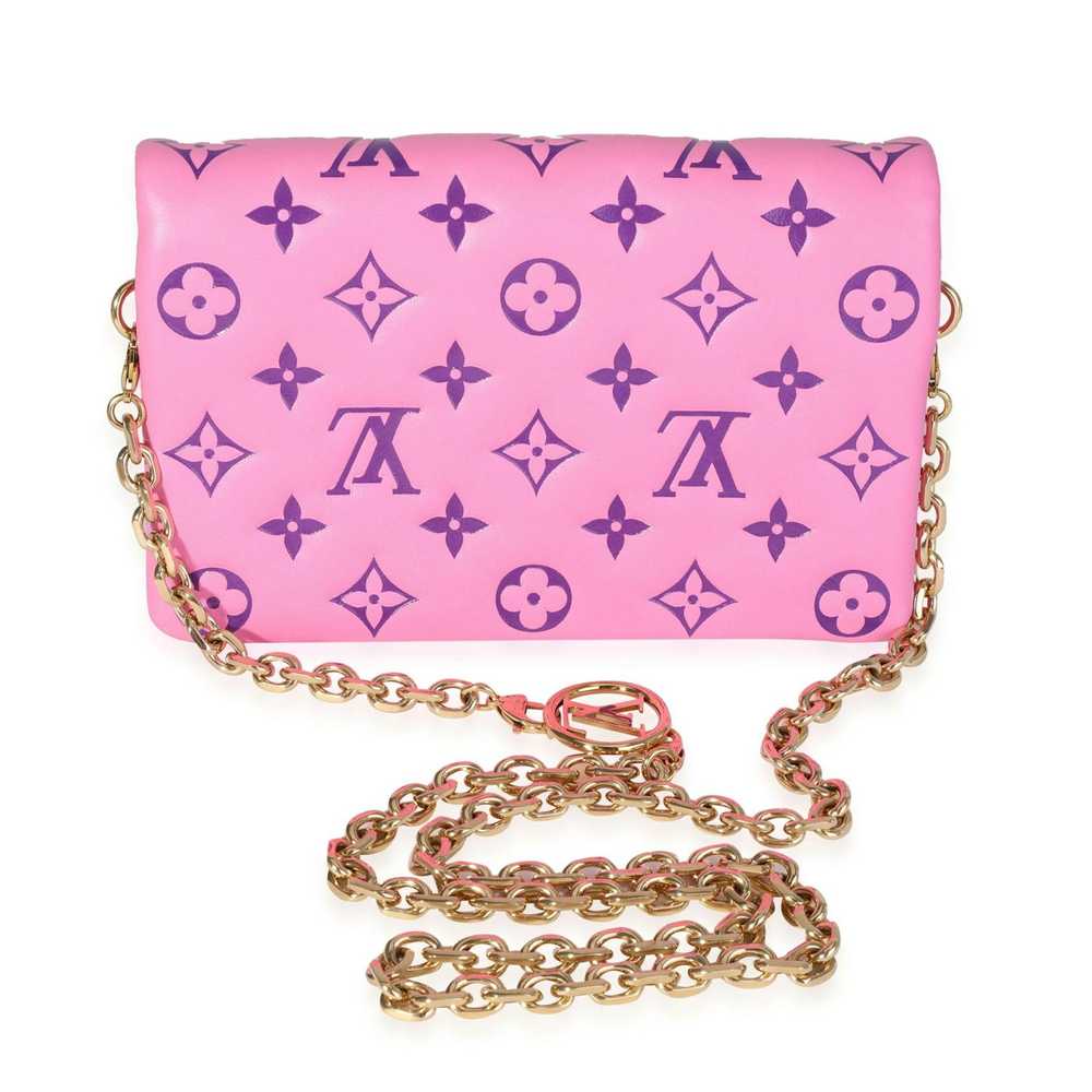 Louis Vuitton Louis Vuitton Pink Puffy Lambskin P… - image 3