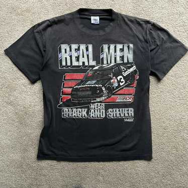 NASCAR × Vintage 1990 Real Men Wear Black Dale Ea… - image 1
