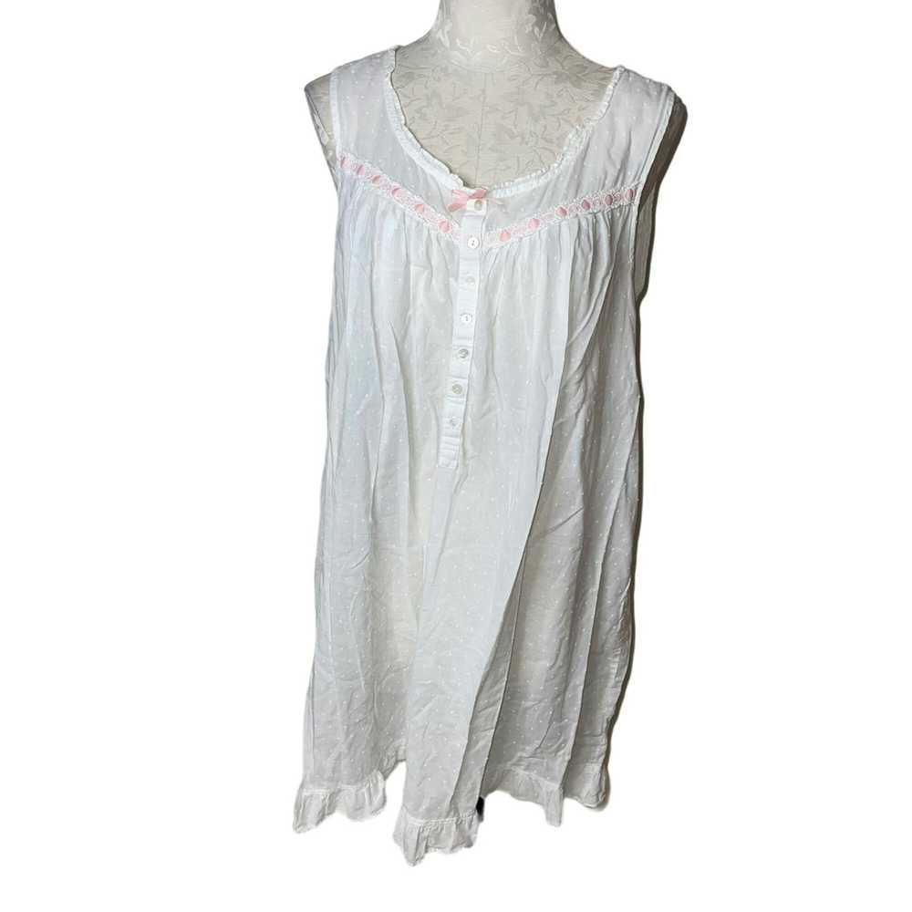 Other Eileen West Womens Nightgown Size Large Whi… - image 1