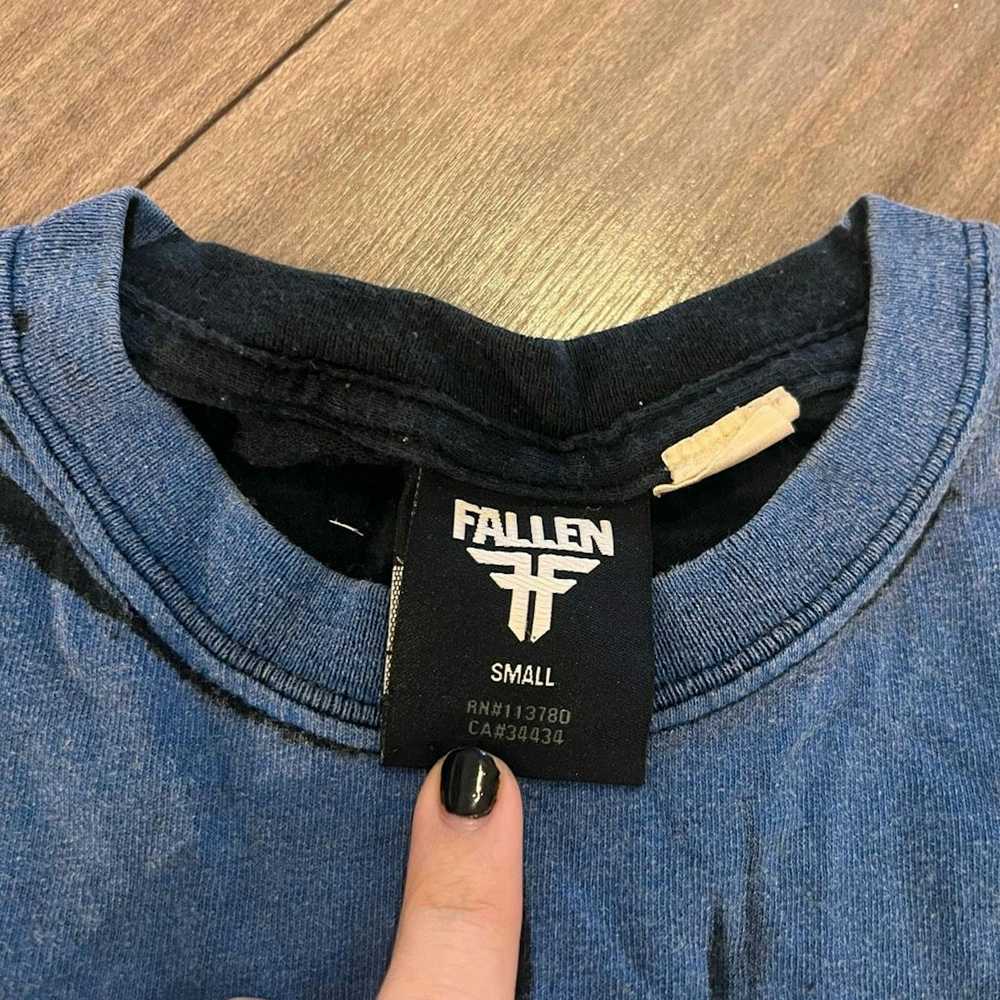 Fallen Y2K Fallen Blue Casual Graphic Shirt Men S… - image 5