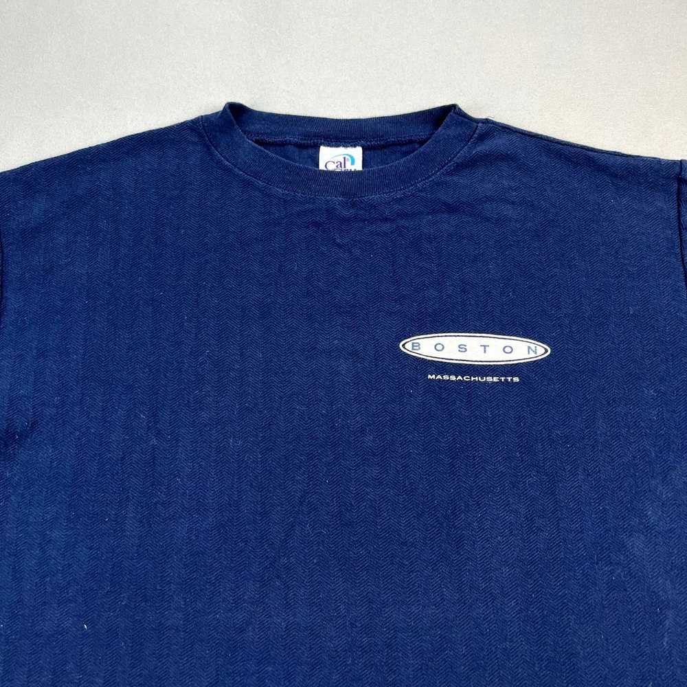 Vintage Vintage Boston T-Shirt Large Blue City Ma… - image 2