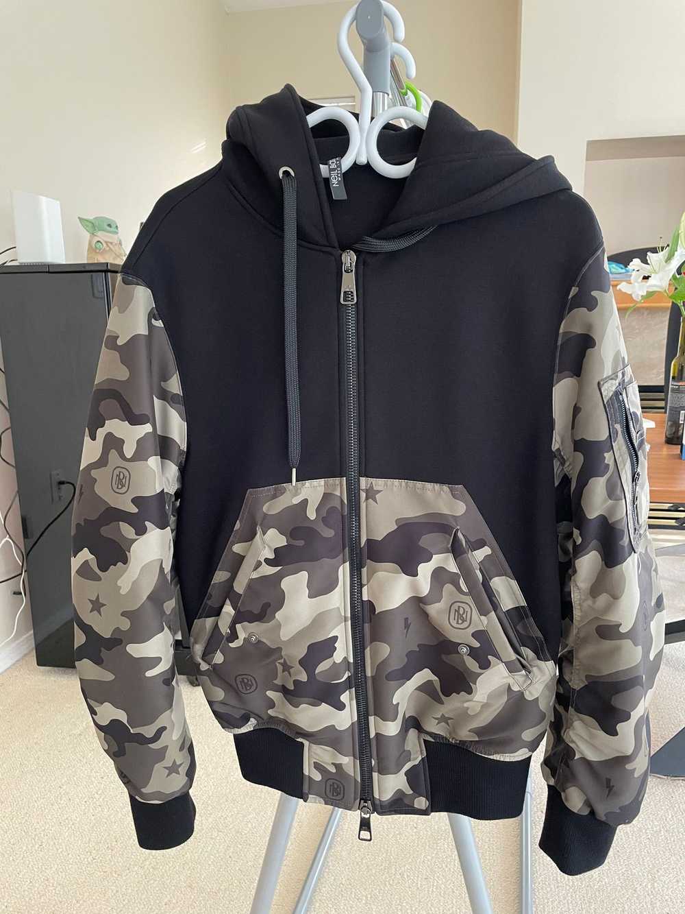 Neil Barrett NEIL BARRETT Camo Zip Hoodie - image 1