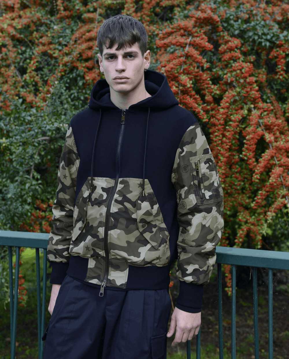 Neil Barrett NEIL BARRETT Camo Zip Hoodie - image 7