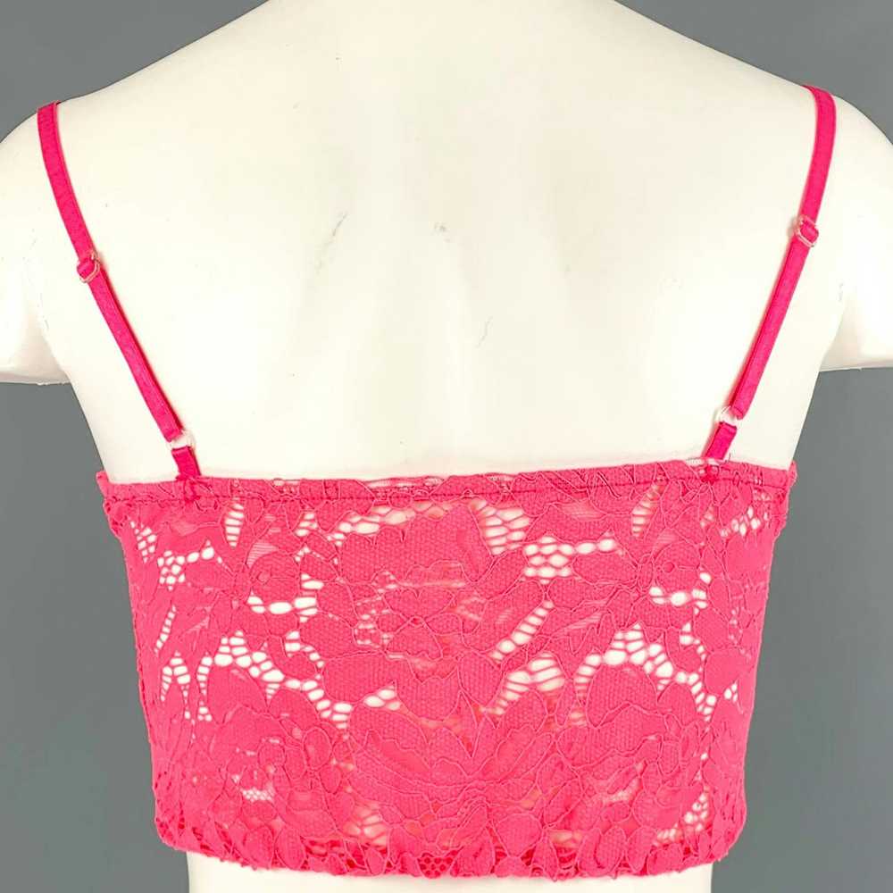 Vintage Pink Lace Floral Bustier Dress Top - image 3