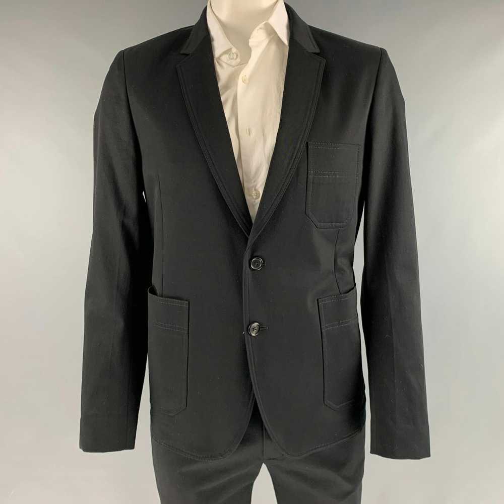 Paul Smith Black Cotton Elastane Notch Lapel Suit - image 1