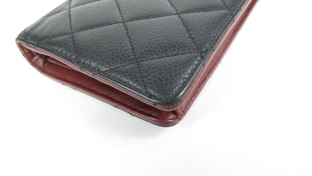Chanel Chanel Caviar Leather Matelasse Wallet Bla… - image 3