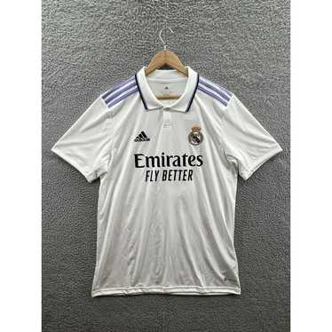 Adidas Adidas Real Madrid 2002 White Collared Vin… - image 1