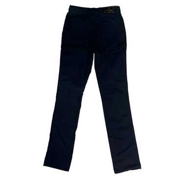FENDI Black Zucca Logo Trouser Pants Vintage FF Polyester Ankle Straight  Jeans