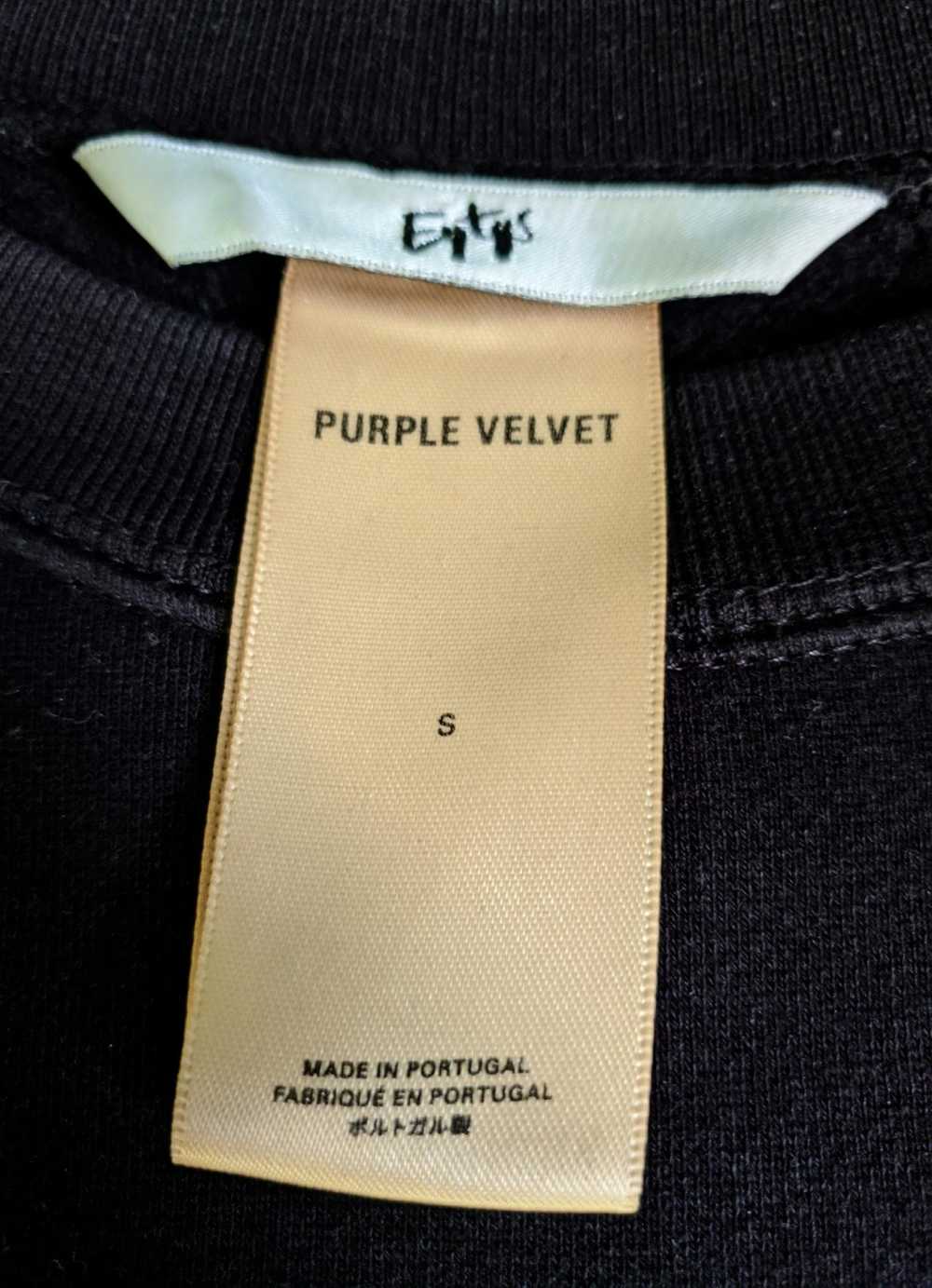 Eytys Rare Eytys Black Lennox Sweatshirt Purple V… - image 3