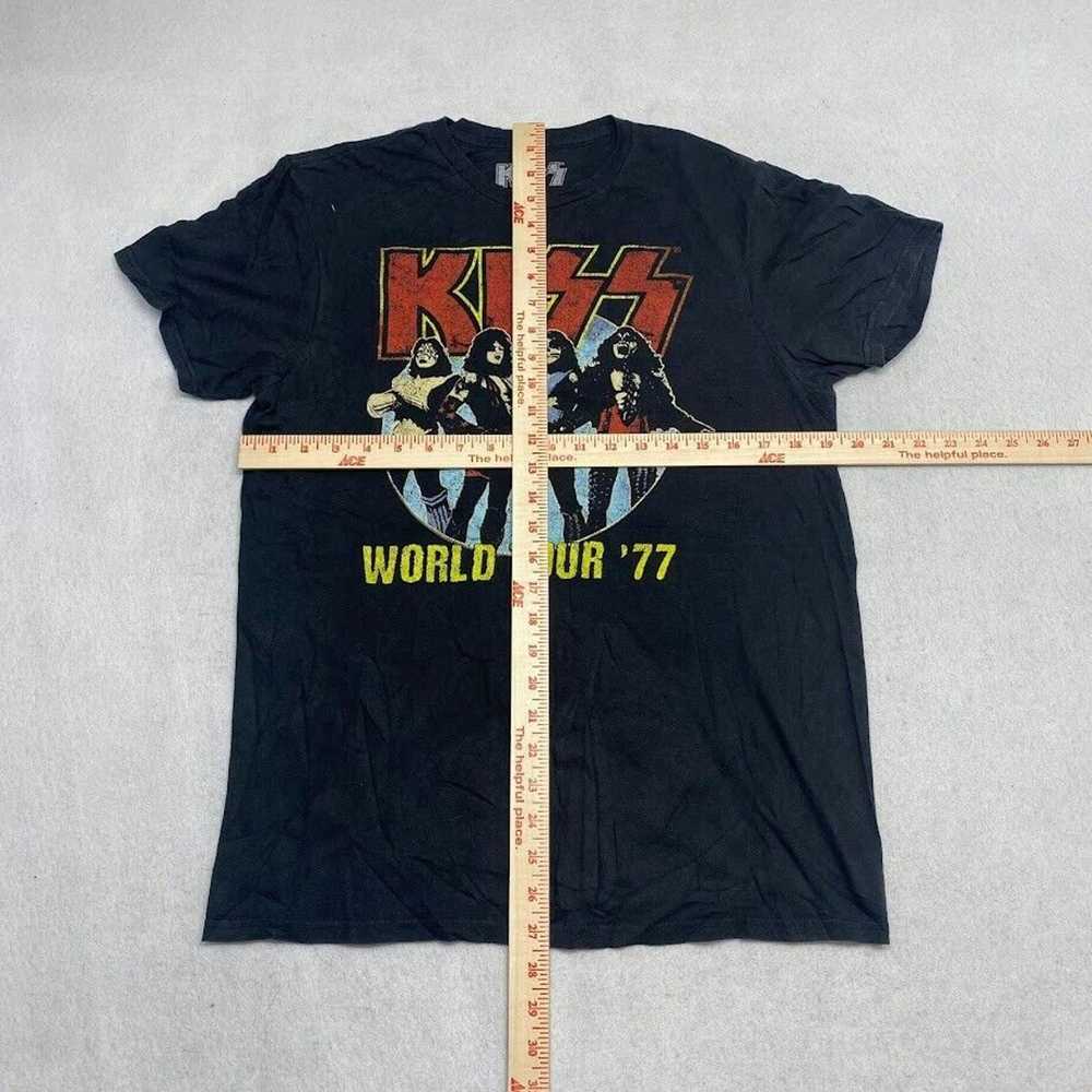 Kiss KISS World Tour '77 Graphic Tee Thrifted Vin… - image 5