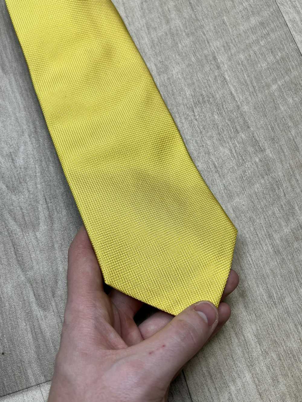 Kiton Kiton Napoli Yellow Silk Tie (Y0141) - image 2