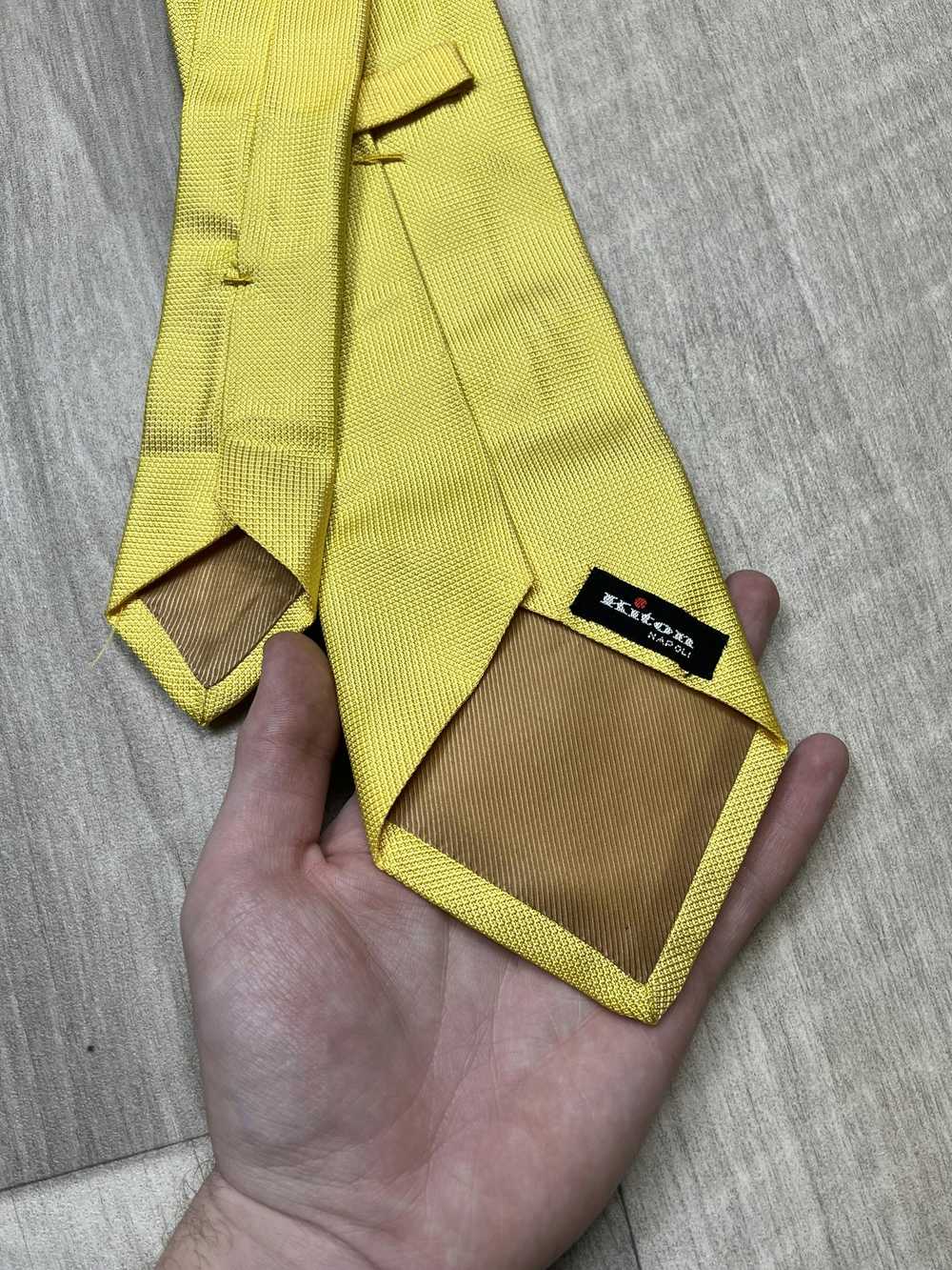 Kiton Kiton Napoli Yellow Silk Tie (Y0141) - image 4