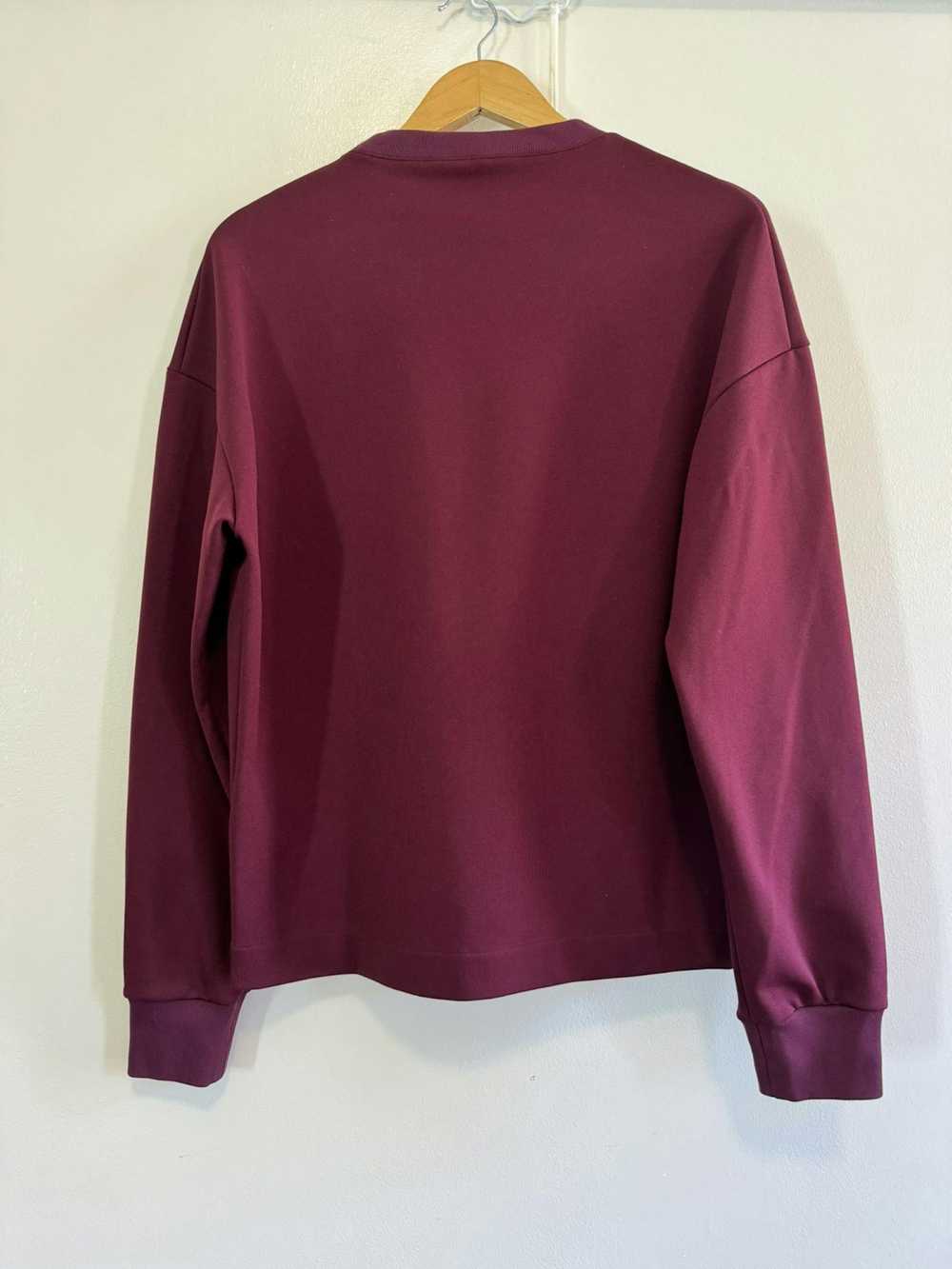 Jil Sander Jil Sander maroon burgundy sweatshirt … - image 5