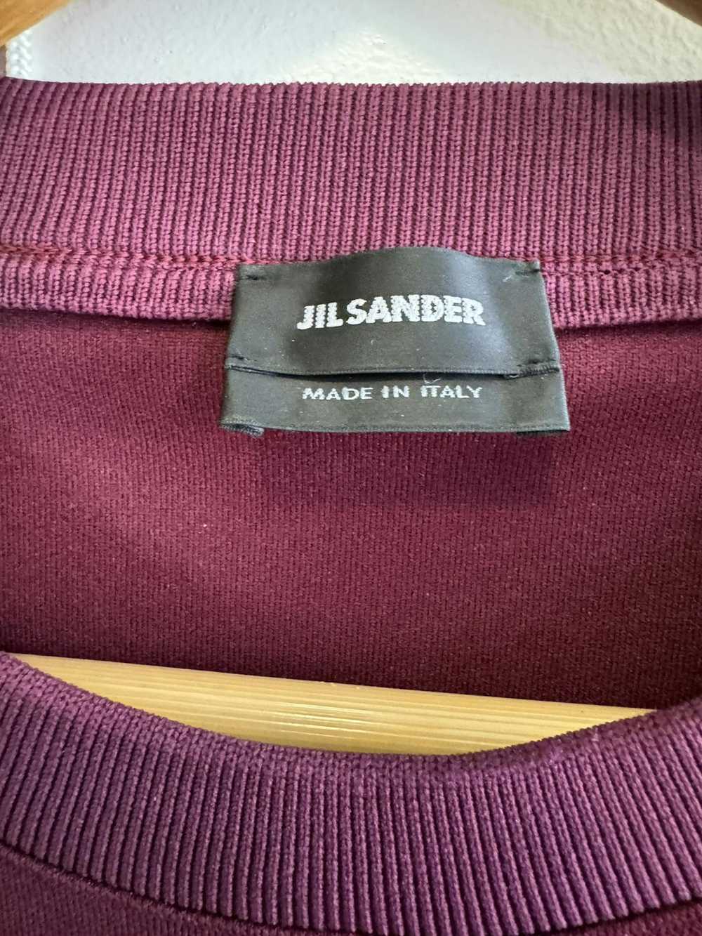 Jil Sander Jil Sander maroon burgundy sweatshirt … - image 9