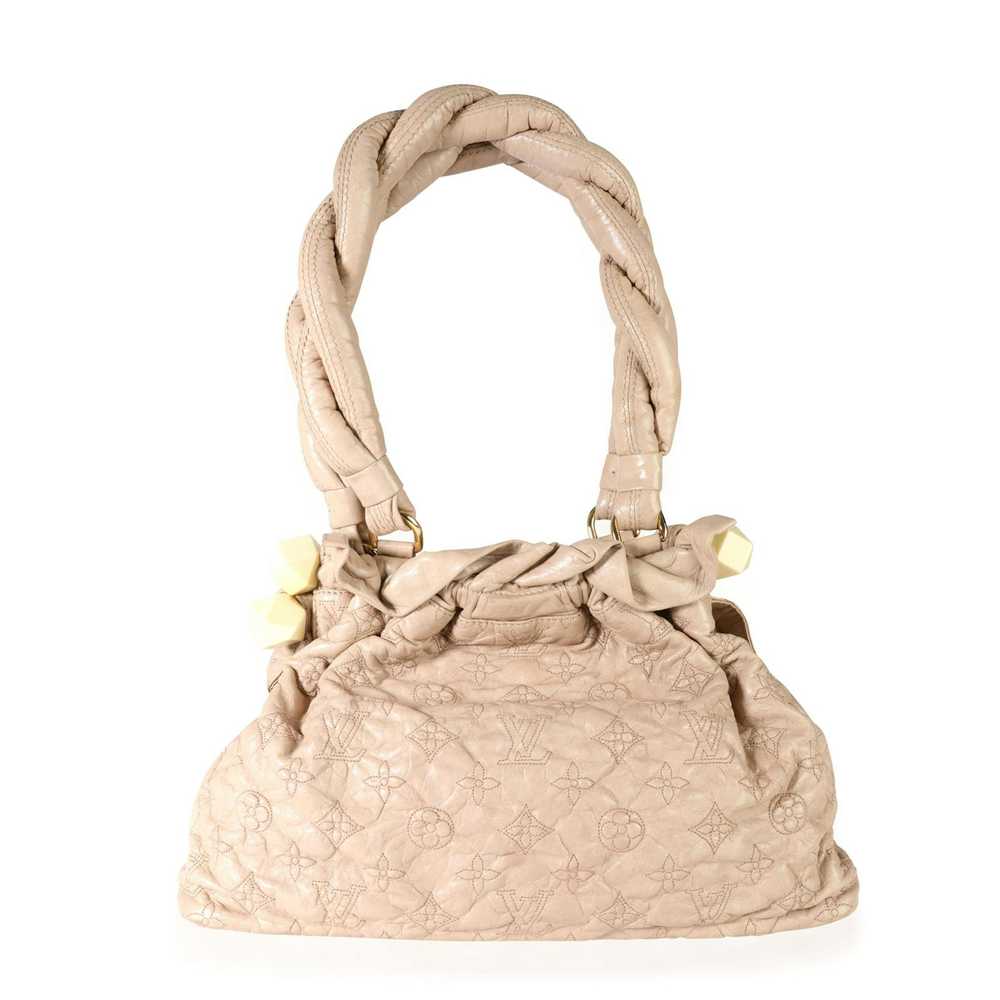 Louis Vuitton Louis Vuitton Ecru Embroidered Mono… - image 1