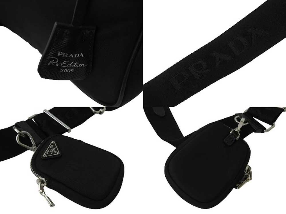 Prada Prada Shoulder Bag Pochette With Strap Silv… - image 5