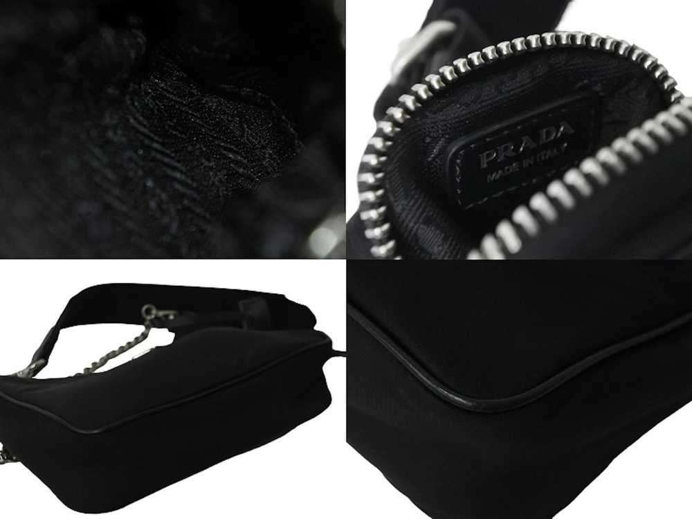 Prada Prada Shoulder Bag Pochette With Strap Silv… - image 6