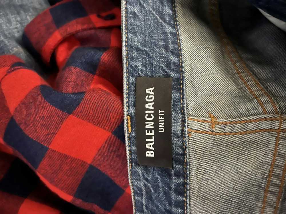 Balenciaga Balenciaga hybrid jeans with shirt bac… - image 3