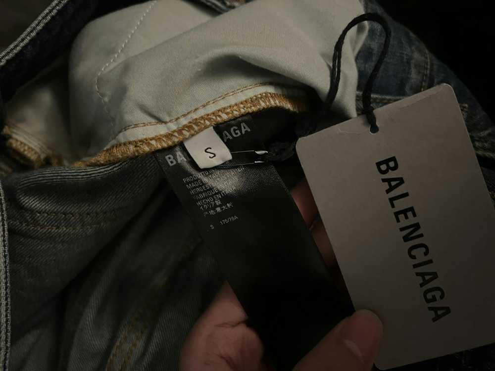 Balenciaga Balenciaga hybrid jeans with shirt bac… - image 4